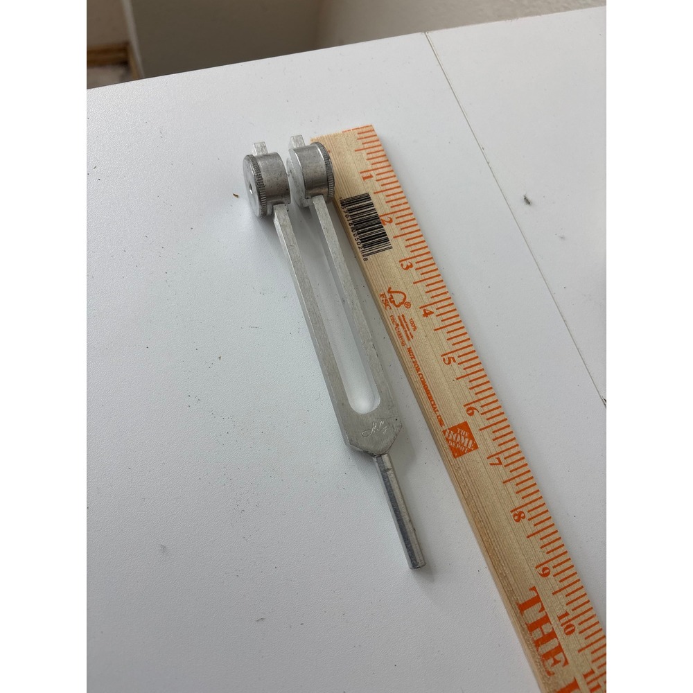Vintage McCoy 128 C Weighted Tuning Fork Aluminum Musical Tool 7.5 Inch
